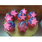 Glitter Star Cupcakes